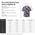 thumbnail image 5 of Susaid colorful Polka dot bow Print Men's Polo Shirts Button Down Short Sleeve Casual Summer Beach Vintage Shirts for Men-3X-Large, 5 of 5
