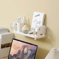 thumbnail image 5 of XMMSWDLA Floating Shelves Wall Shelf for Decor Bedroom Bathroom Living Room plastic Mounted Wide Deep Storage, Rustic White Wall Shelves Elephant storage rack white, 5 of 5