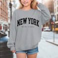 thumbnail image 2 of Girls Sweatshirt Graphic Sweatshirts for Teen Girls Crewneck Oversized Sweatshirt Kids Fashion Long Sleeve Pullover Tops Kaprioy Girls Sweatshirt, 2 of 4
