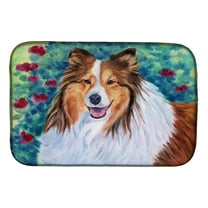 Caroline's Treasures Sheltie Dish Drying Mat