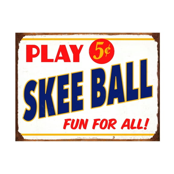 RetroPlanet 'Skeeball Sign' Canvas Art