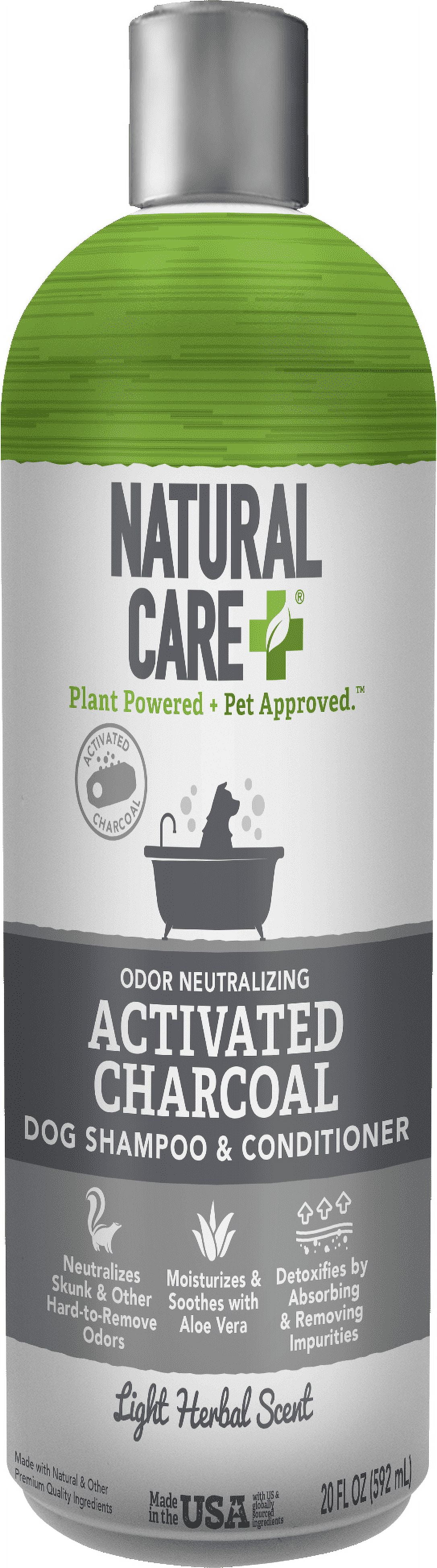 (4 pack) Natural Care Charcoal Shampoo for Dogs - Light Herbal Scent- 20oz.