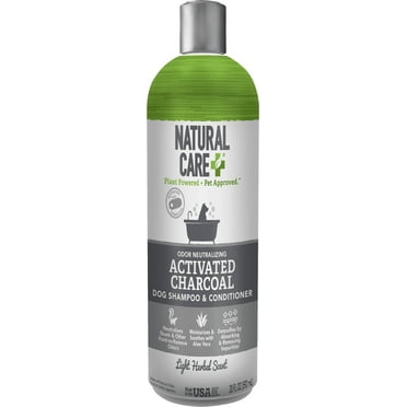 Natural Care Charcoal Shampoo for Dogs - Light Herbal Scent- 20oz.
