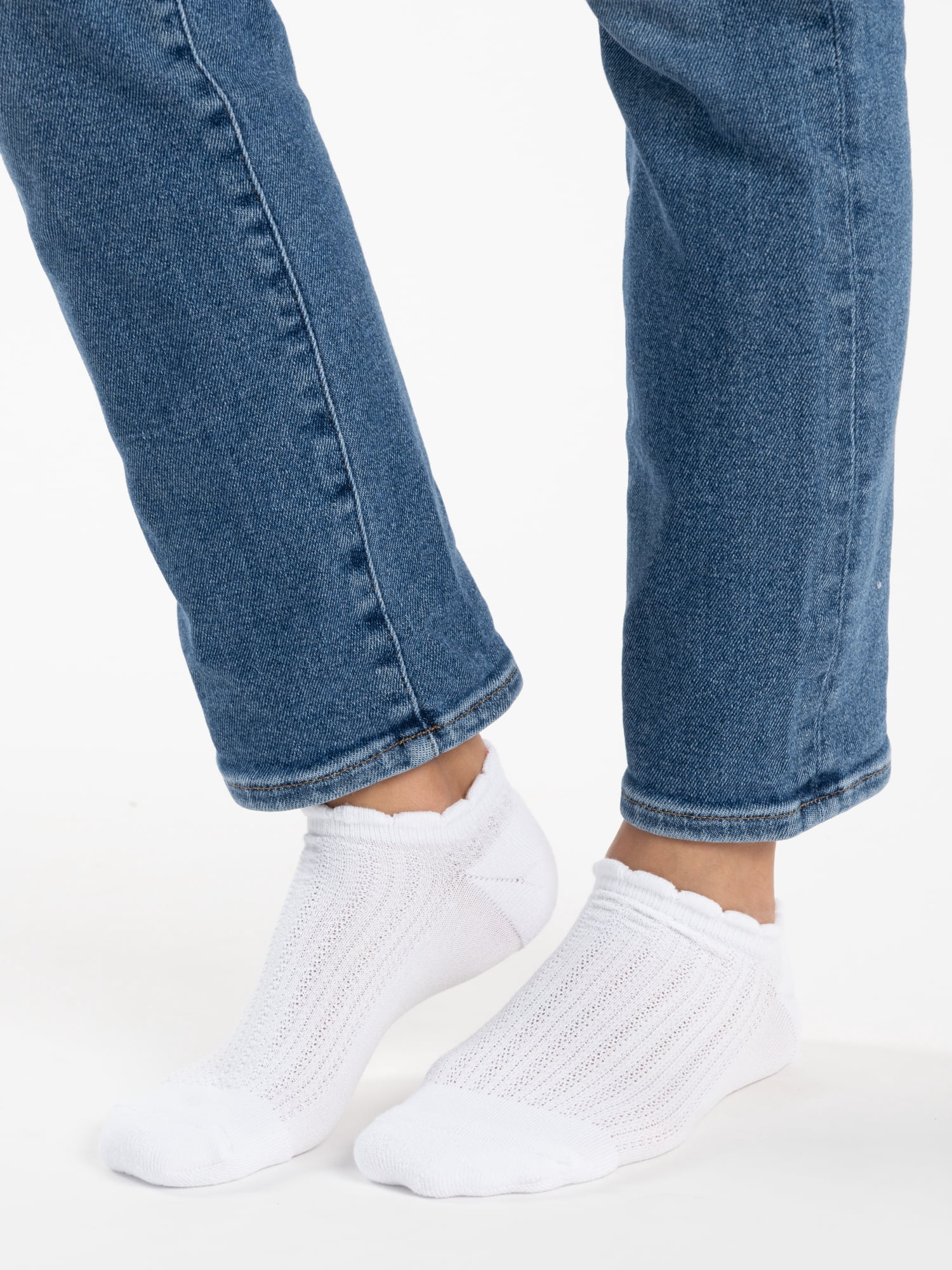 MUK LUKS Women's Dream Step Low-Cut Ankle Socks, 4-Pack, OSFM