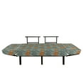 thumbnail image 3 of Ethnic Futon Couch, Sketched Grass and Herbs Hand Drawn Style Natural Nostalgic, Daybed with Metal Frame Upholstered Sofa for Living Dorm, Loveseat, Pale Reseda Green Grey, by Ambesonne, 3 of 4