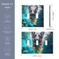 thumbnail image 3 of Dailycode Light Switch Plate Covers 2 Gang Wall Plate Plastics Outlet Covers for Kitchen Home Office Decor German Shepherd Dog Swimming Underwater, 3 of 8