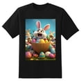 thumbnail image 2 of Plus Size Shirt for Women Black Tops for Women Short Sleeves Shirt for Women Easter5 T Shirt Crewneck Shirt for Women XS, 2 of 5