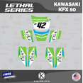 thumbnail image 2 of Kalair GFX Graphics Kit for Kawasaki ATV KFX 80 (2003-2006) Lethal Series, 2 of 5