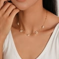 thumbnail image 2 of Turandoss 14K Gold Plated Pearl Daisy Pearl Choker Necklace for Women Dainty Charm Station Birthday Gifts Teacher Appreciation Mothers Day Graduation Gifts for Her Mom Kids Teen Girls Wife Ideas, 2 of 8