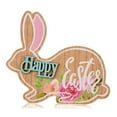 thumbnail image 1 of Jlong Easter Bunny Wood Decor Easter Spring Natural Wood Signs Bunnies Shape Signs Easter Tabletop Decor Farmhouse Wood Centerpieces for Farmhouse Kitchen Dining Room, 1PC, 1 of 1