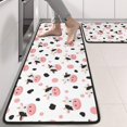 thumbnail image 2 of Kitchen Rugs Sets Of 2,White Cow Head Dot Pattern Anti Fatigue Kitchen Mat Rugs Non Slip Washable,Decorative Kitchen Floor Mats for Kitchen,Sink,Laundry,17"x47"+17"x47", 2 of 5
