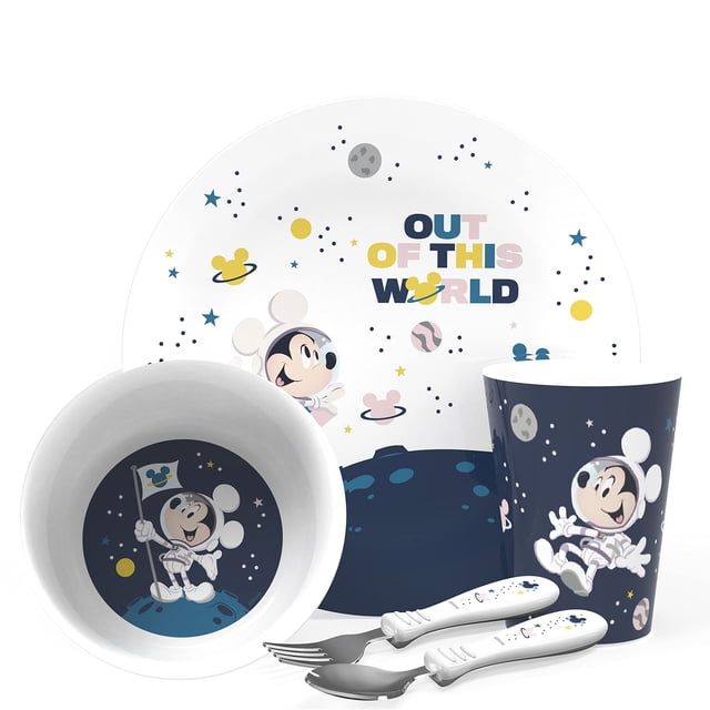 Juego de vajilla Zak Designs Disney Mickey Mouse Kids, 5 piezas
