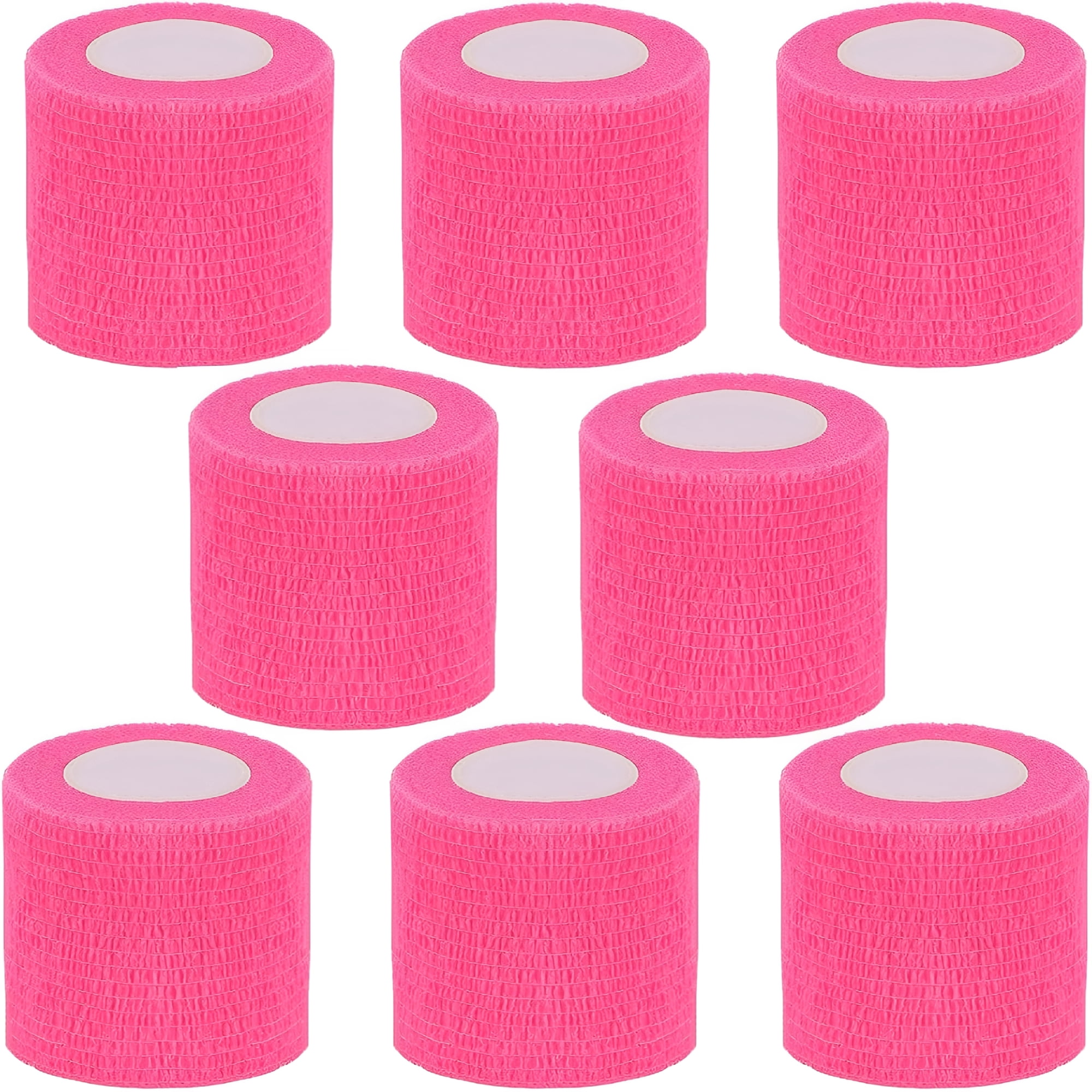 OITY Self Adhesive Bandage Wrap, 2 Inch Pink Breathable Elastic Cohesive Bandages, Vet Wrap Sports Tape for First Aid, Wrist Sprains Protection