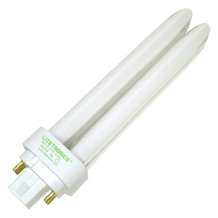 - Litetronics 49620 - L-12215 18W T4 D G24Q-2 2700K 4-PIN Double Tube 4 Pin Base Compact Fluorescent Light Bulb