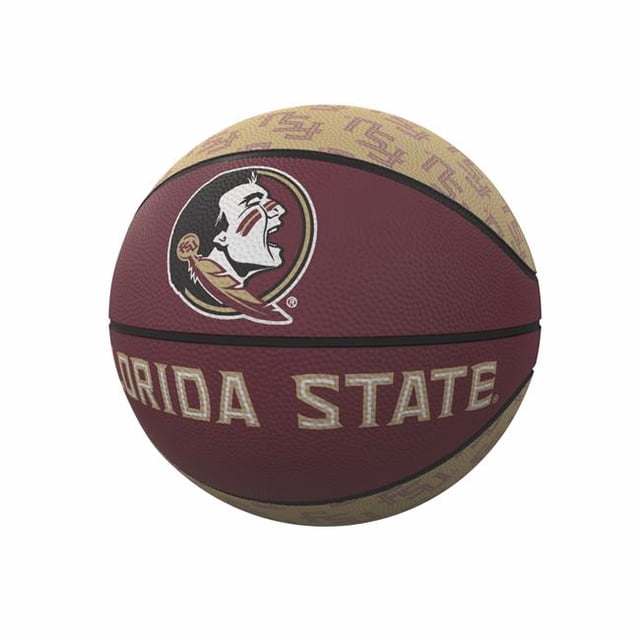 Logo Brands 136-91MR-1 Florida State Repeating Logo Mini-Size Rubber Basketball