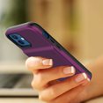 thumbnail image 5 of Allytech Case for iPhone 12(6.1 inch 2020), iPhone 12 Pro Case and Cover with Card Holder, Silicone Scratch Resistant Soft TPU Shock-Absorbing Rugged Case for Apple iPhone 12 Pro/iPhone 12, Purple, 5 of 6