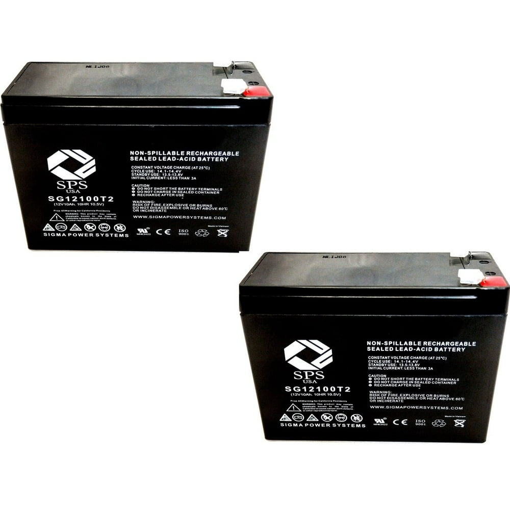 SPS Brand 12V 10Ah Replacement Battery for SLA Currie Izip Ezip ebike ...