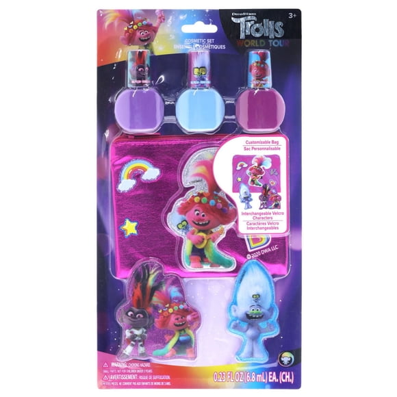 Trolls 3pk Water-Based Nail Polish Set & Bag