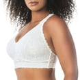 thumbnail image 3 of Adriana Wire-Free Full Bust Supportive Bra, Pearl white, 42DD, 3 of 5