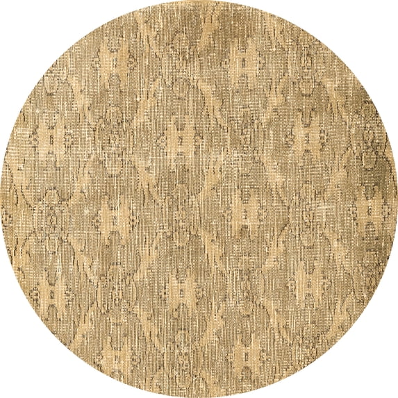 Ahgly Company Indoor Round Persian Brown Traditional Area Rugs, 5' Round