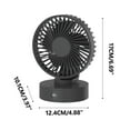 thumbnail image 4 of Ventilador de escritorio 2026 con pantalla digital y carga USB, portátil y de alta potencia para uso en casa o en la oficina, refrigeración de largo alcance con velocidad ajustable y, 4 of 7