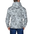 thumbnail image 5 of Zip Up Hoodies for Men - Black White Paisley Long Sleeve Comfrt Men'S Fashion Hoodies & Sweatshirts, Jackets for Men Hoodies Pullover Clothing Clothes with Pouch, 5 of 5