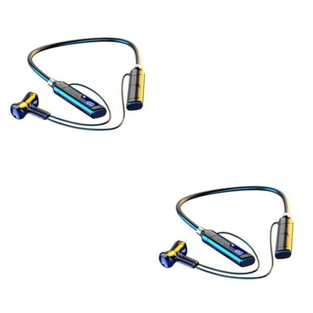 yingyy Earphone Wireless Bluetooth-compatible Stereo Neck Hanging Smart Step Counter Sports Running Headset Birthday Gift Type 3 2Set