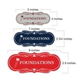 thumbnail image 5 of Signs ByLITA Designer Foundations Makeup Area Sign (Brushed Silver) - Small, 5 of 6