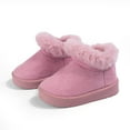 thumbnail image 2 of Quealent Winter Boots for Toddler Boys and Toddler Girls Pink for Size 6, 2 of 8