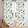 thumbnail image 5 of Blackout Kids Curtains,White Cartoon Dinosaurs Eggs Pattern Childrens Insulated Curtains Set Of 2,Bedroom Essentials,Toddler Room Decor 42"x84", 5 of 5