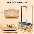 thumbnail image 4 of 28" Dance Bag with Garment Rack,Upgraded Glitter Rolling Competition Dance Duffel Bag Waterproof Costume Travel Bag Costume Suitcase for Dancer Performer Athletes,Gold, 4 of 12