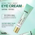 thumbnail image 3 of Fortify Skincare Under Eye Cream With Caffeine & Peptides – 3-In-1: Detox, Treat, Boost – Reduces Puffiness, Dark Circles & Wrinkles – Dermatologist Tested, Korean Skin Care – 95% Natural – 1 FL OZ, 3 of 10