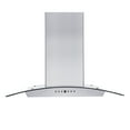 thumbnail image 2 of ZLINE 30 in. Wall Mount Range Hood in Stainless Steel & Glass with Crown Molding (KZCRN-30), 2 of 5