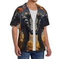 thumbnail image 2 of Kdxio Men's Hawaiian Shirt for Men Short Sleeve Shirt Romantic Flower Astronaut Couple Summer Casual Holiday Beach Button Down T-Shirts, 2 of 5