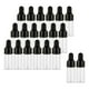 thumbnail image 3 of 20x cuentagotas de vidrio transparente con cuentagotas de vidrio de viaje de tintura Viales para aceites esenciales , Negro 3ml Negro Blanco 3ml Sunnimix Frascos cuentagotas, 3 of 7