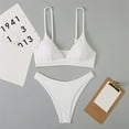 thumbnail image 4 of MSJUHEG High Waisted Bikini Sets for Women,Sporty Bikini Sets for Women,Bathing Suit for Women,Summer Swimsuit,Tummy Control Bikini for Women,Bikinis Set,Bikini Sets for Women White M, 4 of 5