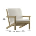 thumbnail image 6 of Flash Furniture Charlestown Adirondack Outdoor Club Chair - Natural/Cream, 6 of 12