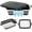 Black, variant on BIRDROCK HOME Collapsible XL BBQ Prep Tub w/Cutting Board, Multi-Function Grill Caddy w/Colander & Lid, Portable Silicone Dish Bowl for Picnic, Tailgate, Camping - Black