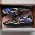 thumbnail image 3 of Boxer The Thin Blue Line America Us Running Shoes Sneakers Mesh Black Size 5, 3 of 5