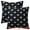Black, variant on Unique Bargains 2 Pcs Jacquard Decoration Throw Pillow Cover Black 18" x 18"