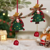 Stijggn Christmas Bell Hanging Ornaments Christmas Decorations Vintage Jingle Bell Ornaments for Christmas Tree, Wreath, Door & Party Supplies