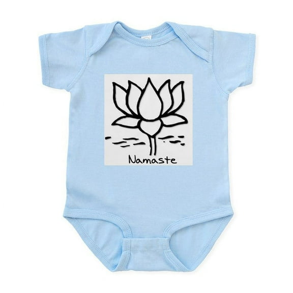 CafePress - Namaste Lotus Infant Creeper Onesie - Baby Light Bodysuit, Size Newborn - 24 Months