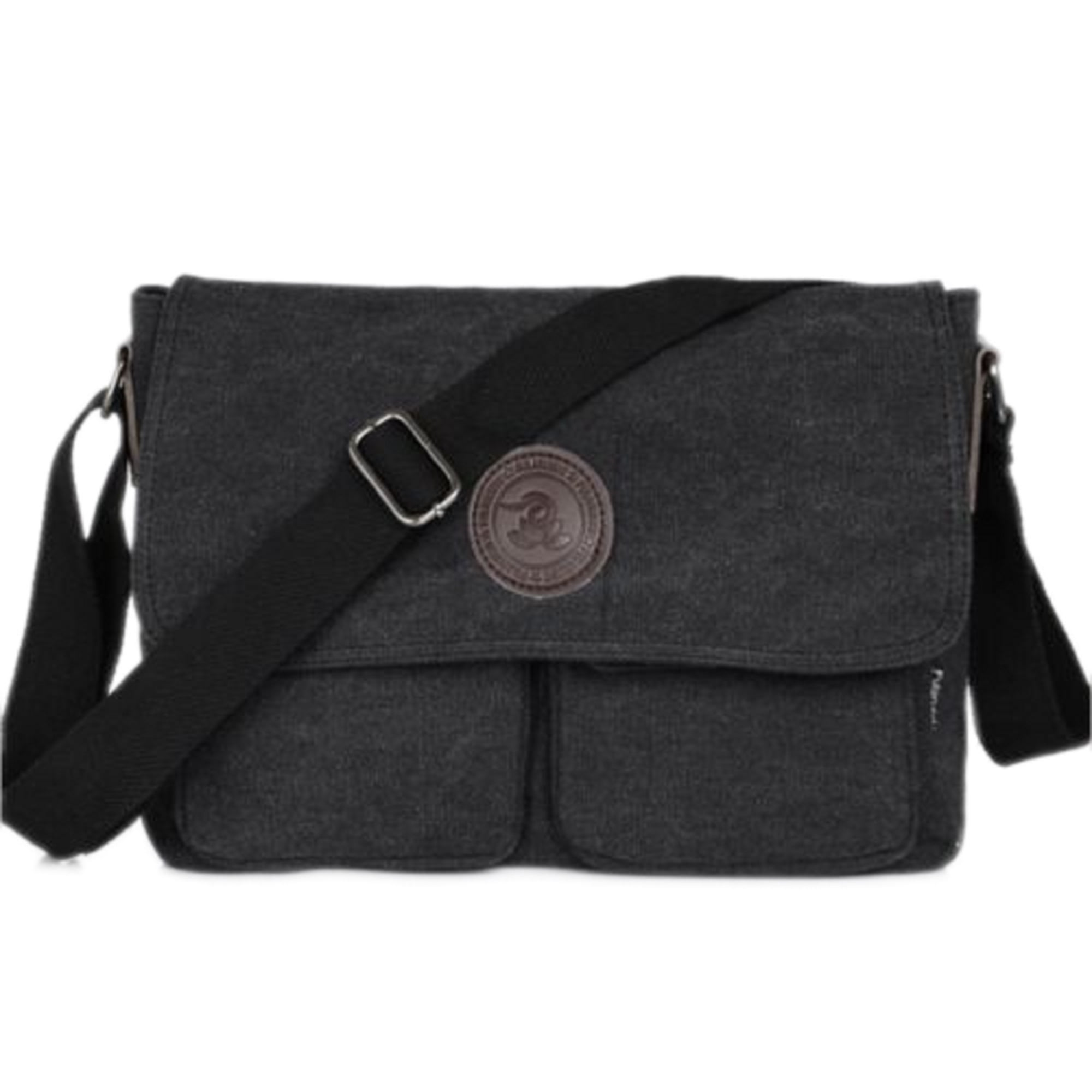 Vintage Men's Canvas Crossbody Shoulder Messenger Bag School Book Bags