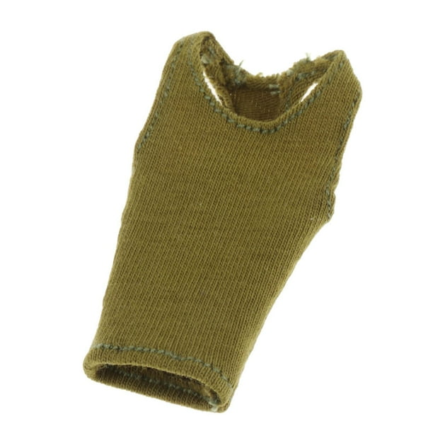 Figura de mujer a escala 1/12, chaleco, ropa de muñeca hecha a mano, disfraz para modelo de muñeca de 6 pulgadas Verde