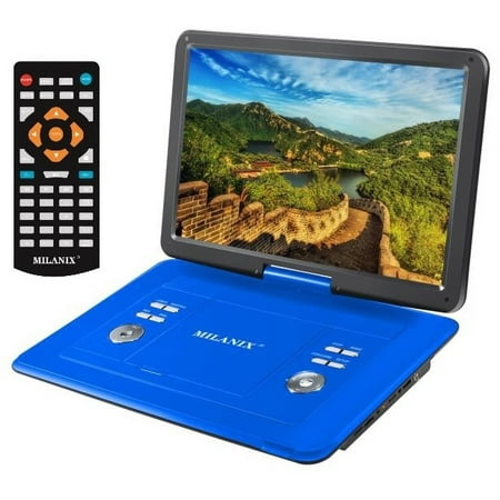 Portable Dvd Cd Player 10 Inch Milanix 15.4