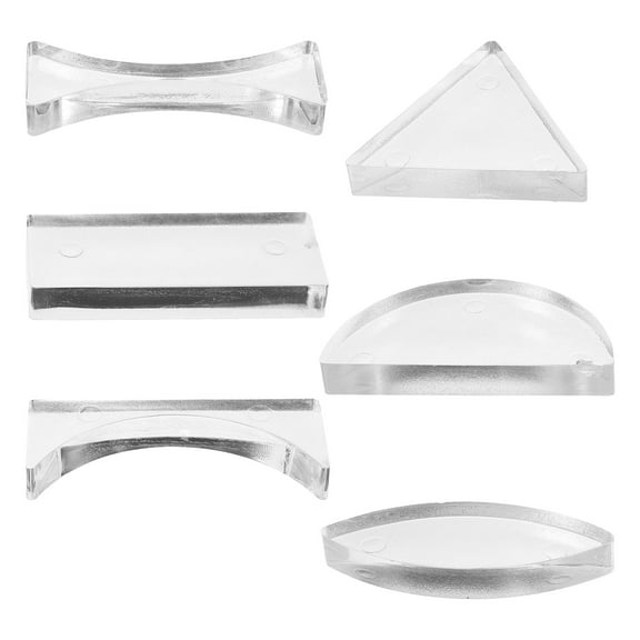 BEADCEST 6Pcs Concave Lenses for Optics Science Experiments in Educational Use