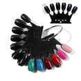 thumbnail image 5 of 10 hojas Total 60 consejos clavos palos suministros de uñas para la exhibición de de uñas y bricolaje - Negro Salvador palos de muestra de uñas, 5 of 5