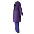 thumbnail image 3 of P-jsmen-Disfraz de Joker Heath Ledger para adultos, traje completo de Caballero, abrigo, camisa, chaleco, ropa de actuación de Halloween, 3 of 4
