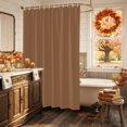 thumbnail image 5 of Pure Caramel Shower Curtain, Waterproof Shower Curtains for Bathroom, Modern Solid Color Minimalist Art Washable Fabric Bathtub Curtain Set Bath Decor with 12 Hooks 48"x72", 5 of 8