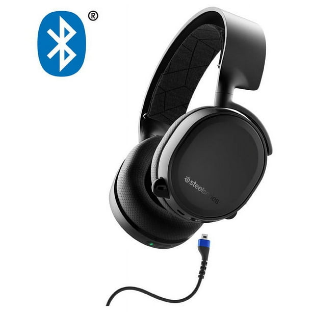 SteelSeries Arctis 3 Bluetooth Auriculares para Juegos con Cable Mas Bluetooth para Nintendo Switch PC PlayStation 4 Xbox One VR Android E iOS Negro Walmart en linea